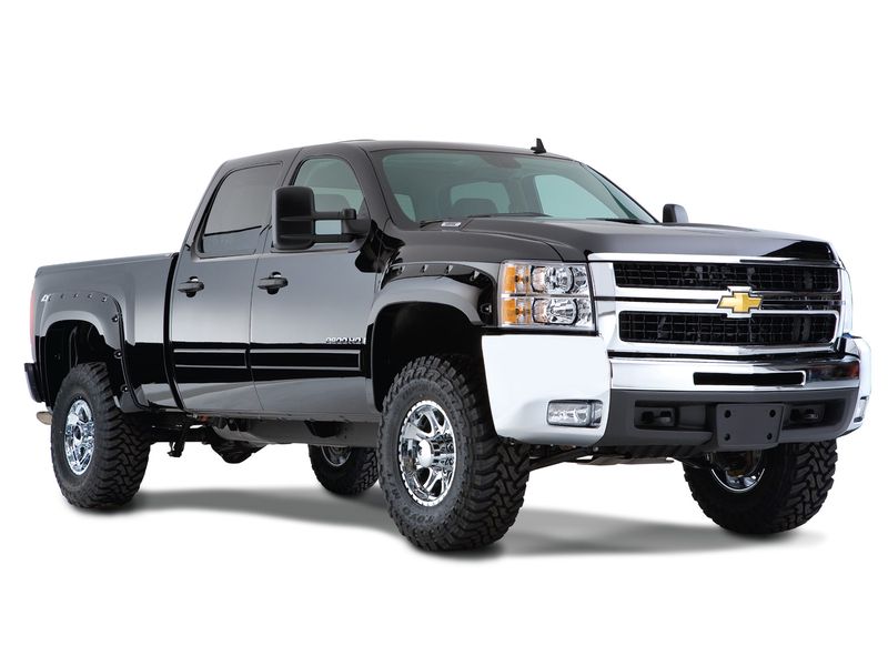 Bushwacker Pocket Style Fender Flares for 2007-2013 Chevy Silverado 1500, Excludes Dually