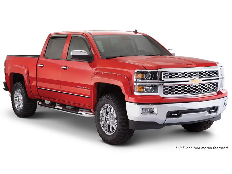 Bushwacker Pocket Style Fender Flares for 2014-2018 Chevy Silverado 1500, Excludes Dually