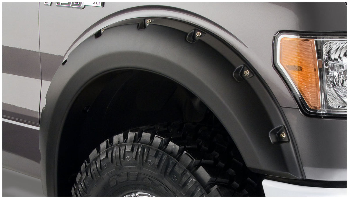 Bushwacker Pocket Style Fender Flares for 2009-2014 Ford F-150, Excludes Raptor, Flareside - part 20929-02