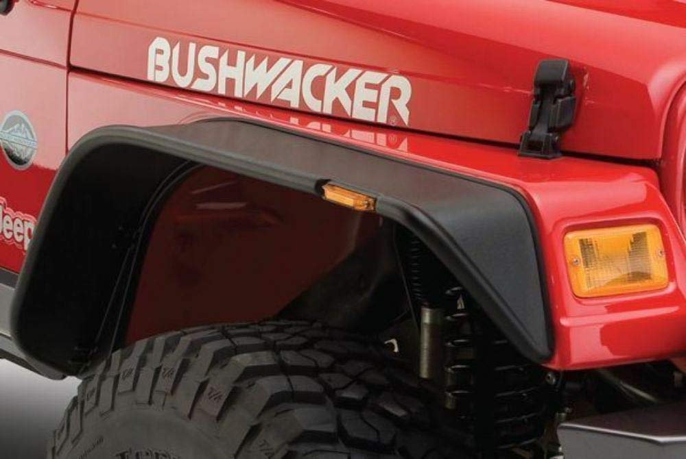 Bushwacker Flat Style Front Fender Flares for 1997-2006 Jeep Wrangler | 10055-07