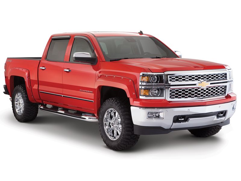 Bushwacker Pocket Style Fender Flares for 2014-2015 Chevy Silverado 1500, Excludes 78.8/97.8 in. beds