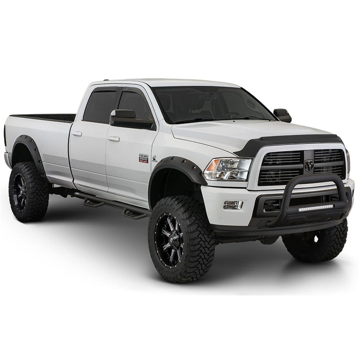 Bushwacker Max Coverage Pocket Style Front & Rear Fender Flares for 2014-2018 Chevrolet Silverado 1500 | 40977-02