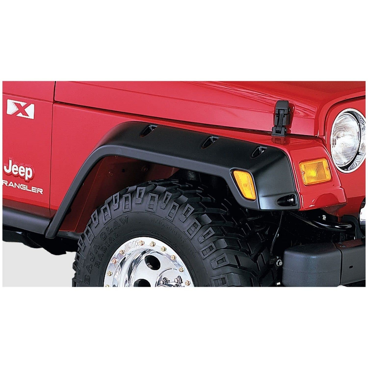 Bushwacker Pocket/Rivet Style Front Fender Flares for 1997-2006 Jeep Wrangler | 10043-07