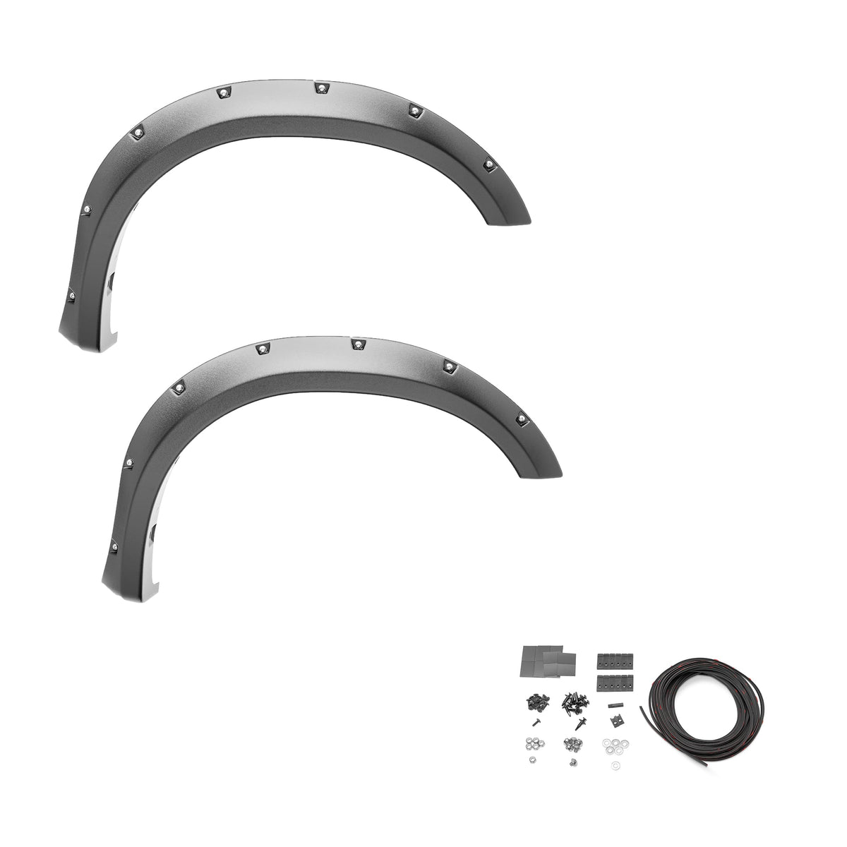Bushwacker Pocket/Rivet Style Front Fender Flares for 2022-2024 Toyota Tundra | 30053-02
