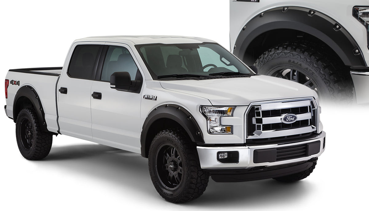 Bushwacker Pocket Style Fender Flares for 2015-2017 Ford F-150, Excludes Technology Package 68T - part 20935-02